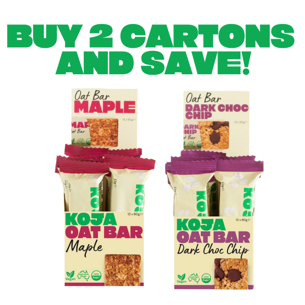 KOJA Oat Bars - Buy 2 Cartons & Save
