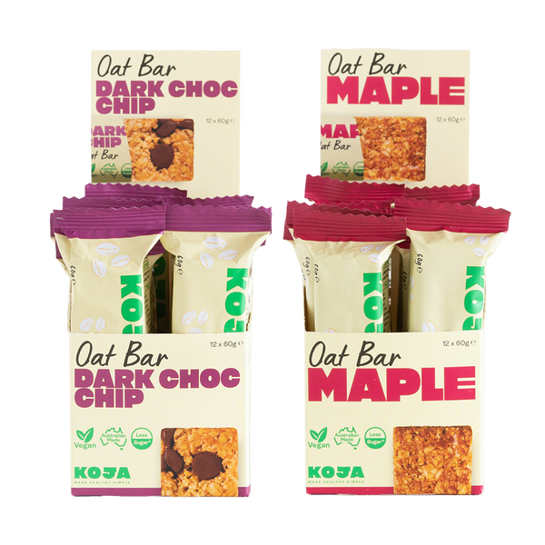 KOJA Oat Bars - Buy 2 or More Cartons & Save 15% - Mix and Match