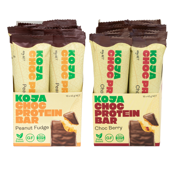 KOJA Choc Protein Bars - Buy 2 Cartons & Save