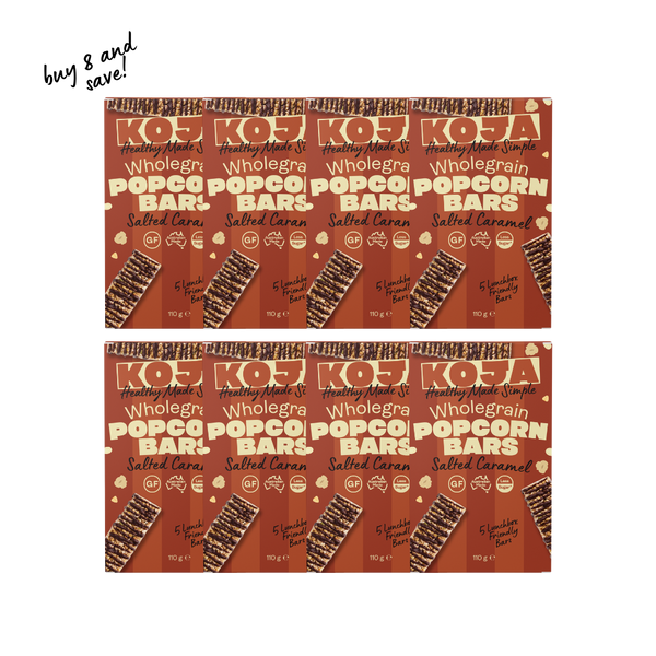 Salted Caramel Wholegrain Popcorn Bars