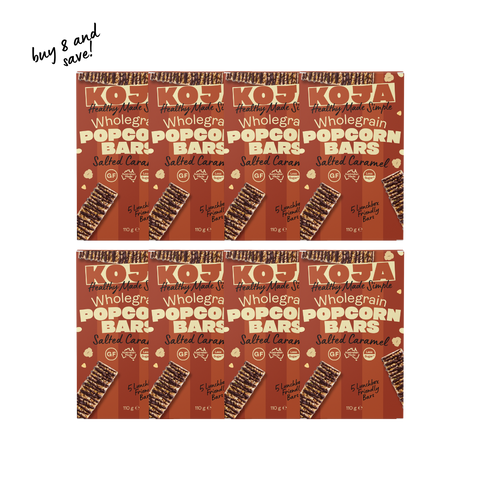 Salted Caramel Wholegrain Popcorn Bars