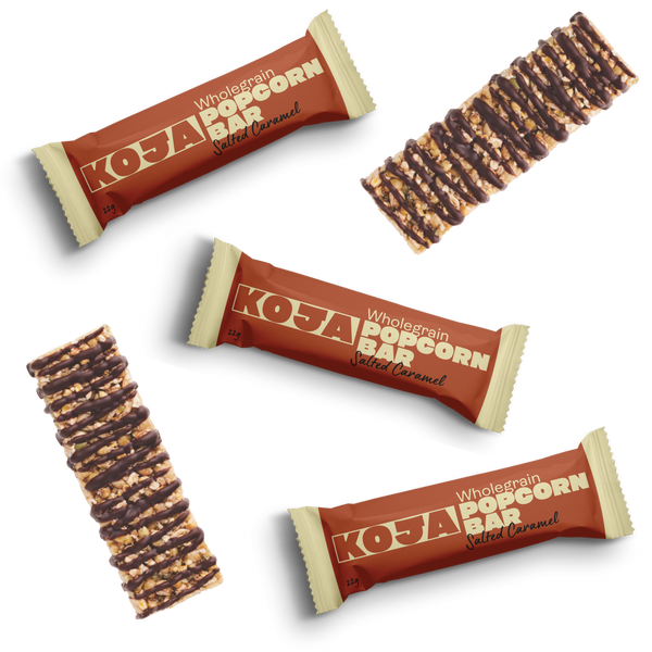 Salted Caramel Wholegrain Popcorn Bars