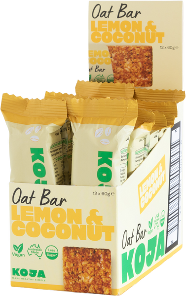 Lemon & Coconut Oat Bar - 12 Bars